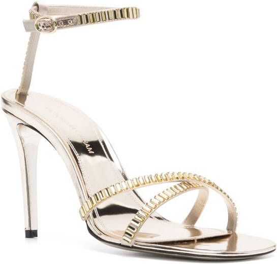 Victoria Beckham Sandalen verfraaid met kristal Goud