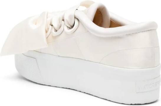 Viktor & Rolf Sneakers met strikdetail Beige