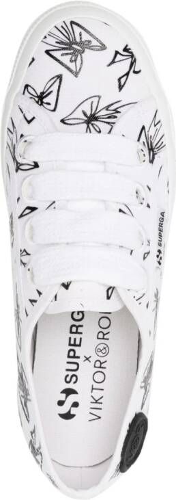 Viktor & Rolf x Superga canvas sneakers Wit