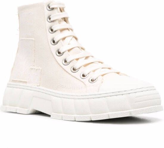 Virón High-top sneakers met patch Beige