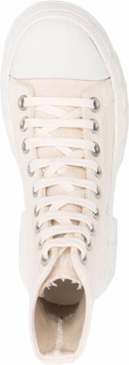 Virón High-top sneakers met patch Beige