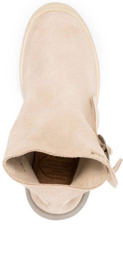 visvim Gila Moc Mid II-Folk suède sneakers Beige