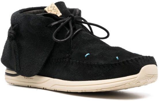 visvim Lhamo Folk suède sneakers Zwart