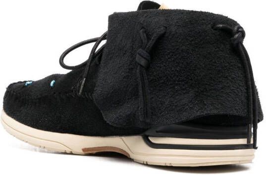 visvim Lhamo Folk suède sneakers Zwart