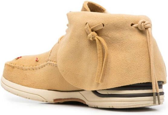 visvim Veterlaarzen met geknoopt detail Beige