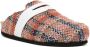 VITELLI Slippers met zigzag afwerking Bruin - Thumbnail 2