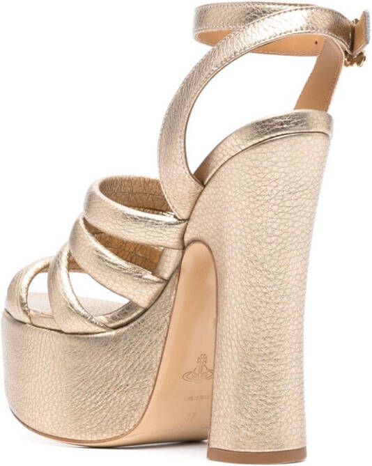 Vivienne Westwood Sandalen met plateauzool Goud