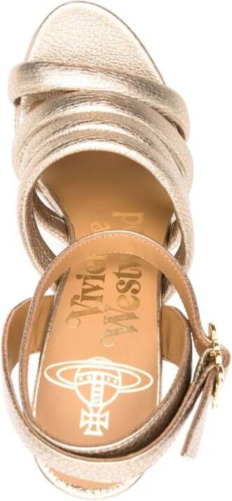 Vivienne Westwood Sandalen met plateauzool Goud