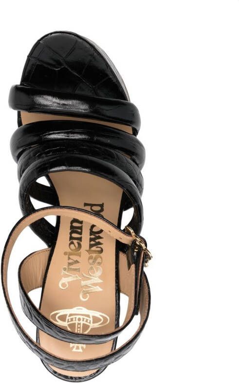 Vivienne Westwood Britney sandalen met open neus Zwart