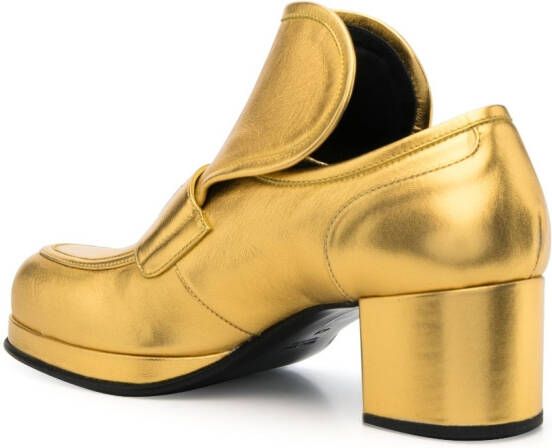 Walter Van Beirendonck Love loafers Goud