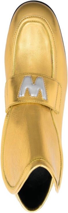 Walter Van Beirendonck Love loafers Goud