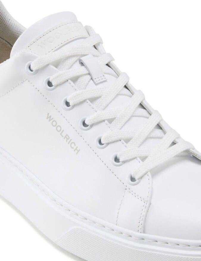 Woolrich Classic Court leren sneakers Wit