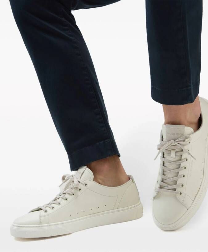 Woolrich Cloud Court leren sneakers Beige