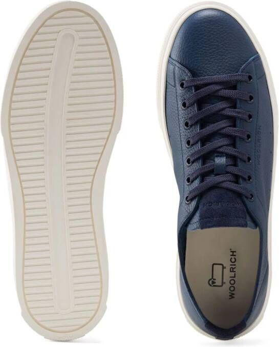 Woolrich Cloud Court leren sneakers Blauw