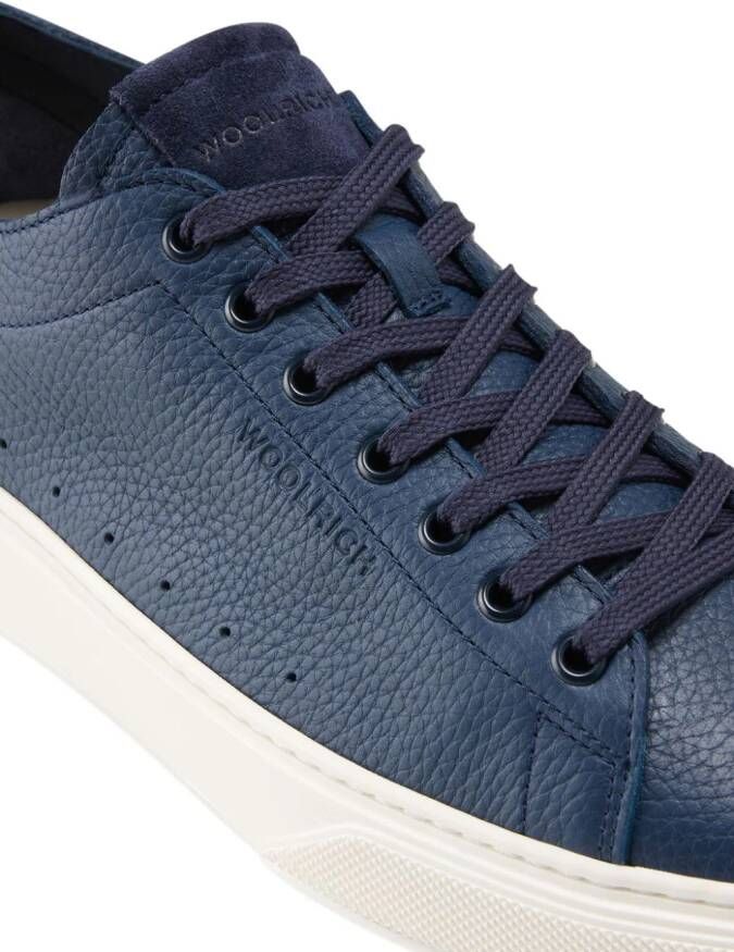 Woolrich Cloud Court leren sneakers Blauw