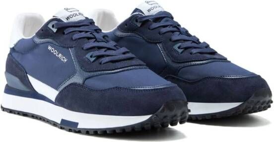 Woolrich Retro sneakers met vlakken Blauw