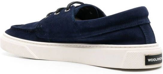 Woolrich Suède bootschoenen Blauw