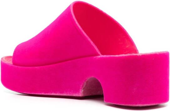 XOCOI Slippers met plateauzool Roze