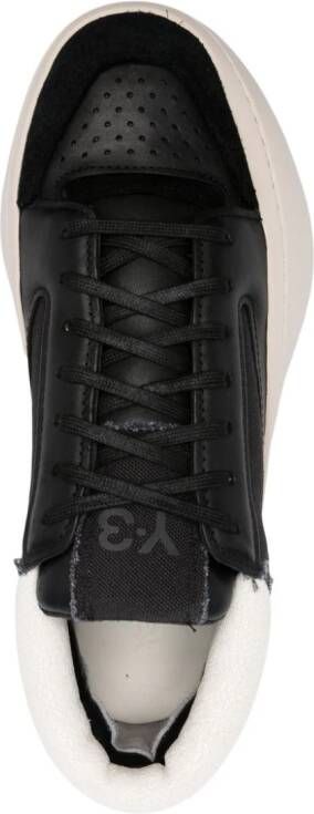 Y-3 Centennial Lo leren sneakers Zwart