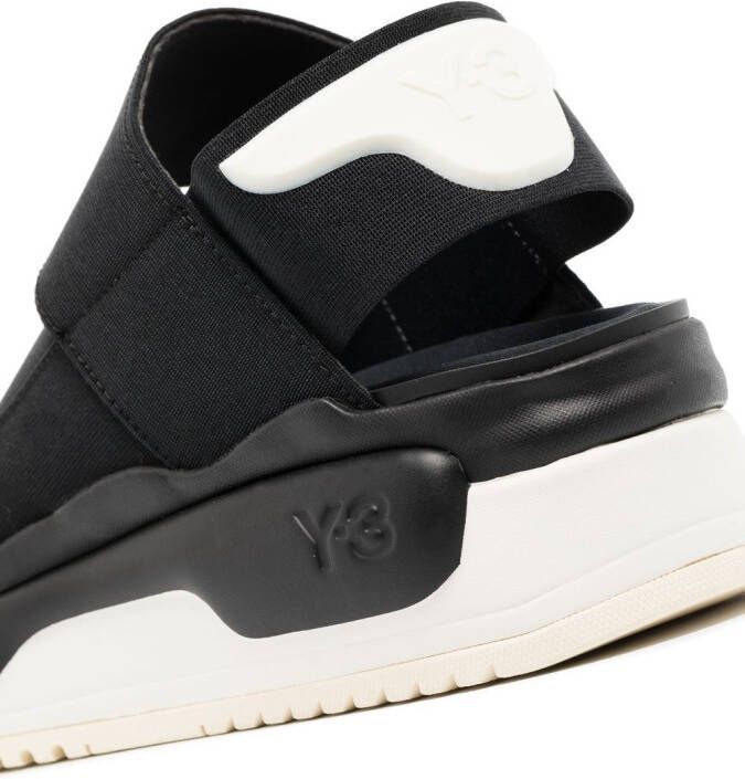 Y-3 Hokori sandalen met sleehak Zwart