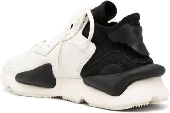 Y-3 Kaiwa leren sneakers Wit