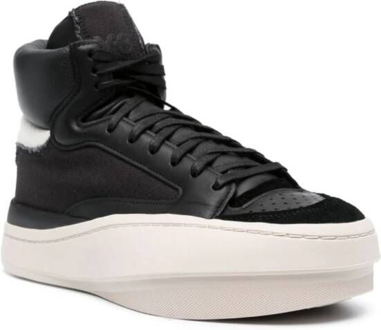 Y-3 Leren sneakers Zwart