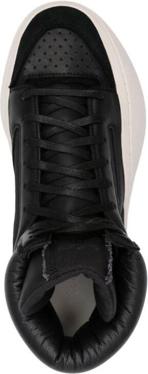 Y-3 Leren sneakers Zwart