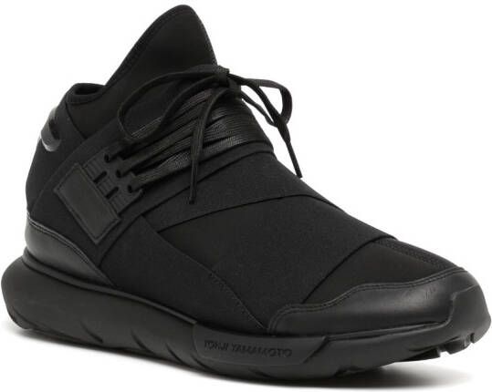 Y-3 Qasa High 'Triple Black' sneakers Zwart