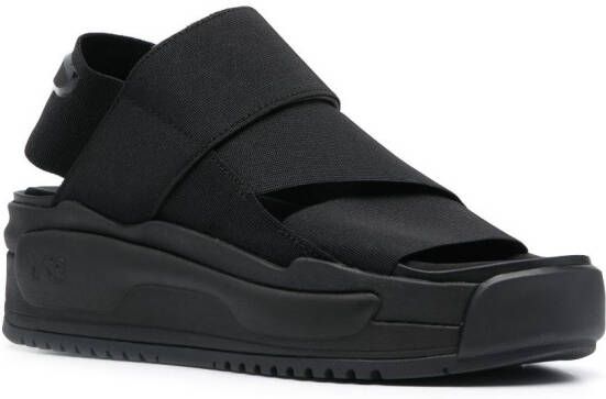 Y-3 Rivalry sandalen met elastische band Zwart