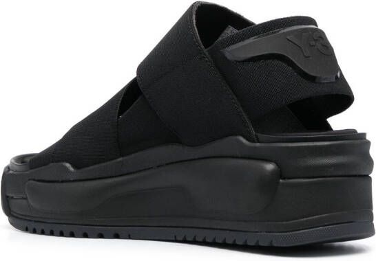 Y-3 Rivalry sandalen met elastische band Zwart