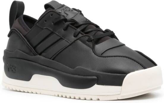 Y-3 Rivalry low-top leren sneakers Zwart