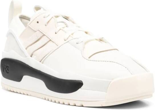 Y-3 Rivalry leren sneakers Beige