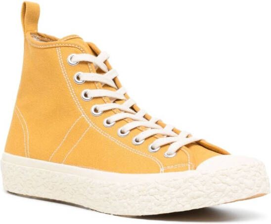 YMC Vulcanised high-top sneakers Geel