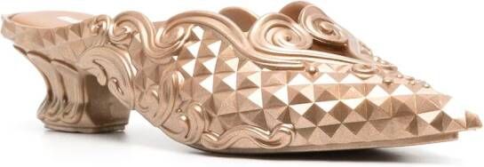 Y Project x Melissa muiltjes met metallic-effect Goud