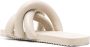 YUME Slippers met gekruiste bandjes Beige - Thumbnail 3