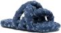 YUME Tire gewatteerde denim slippers Blauw - Thumbnail 2