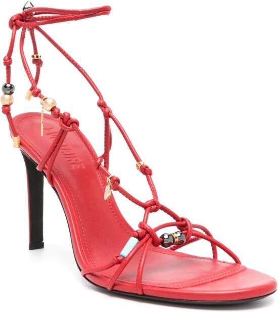 Zadig&Voltaire Alana leren sandalen Rood