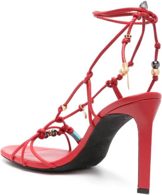 Zadig&Voltaire Alana leren sandalen Rood