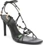 Zadig&Voltaire Alana leren sandalen Zwart - Thumbnail 2