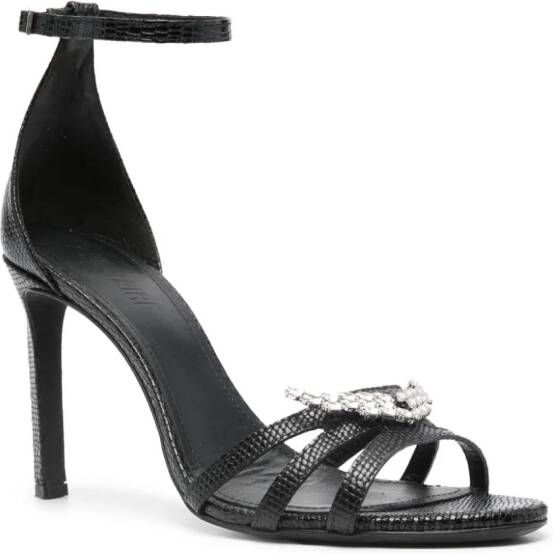 Zadig&Voltaire Amee Wing Court leren sandalen Zwart