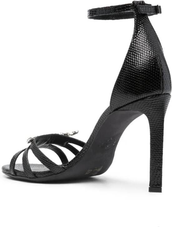 Zadig&Voltaire Amee Wing Court leren sandalen Zwart