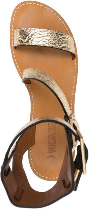 Zadig&Voltaire Cecilia Alpha leren sandalen Goud