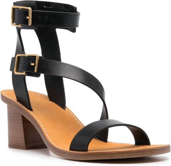 Zadig&Voltaire Cecilia Alpha leren sandalen Zwart