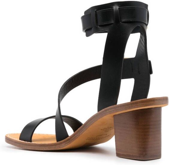 Zadig&Voltaire Cecilia Alpha leren sandalen Zwart