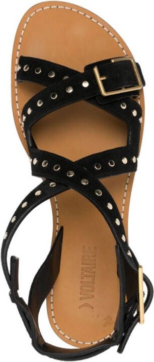 Zadig&Voltaire Cecilia Caprese sandalen verfraaid met studs Zwart