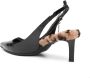 Zadig&Voltaire First Night slingback van leer met details van imatiebont - Thumbnail 5