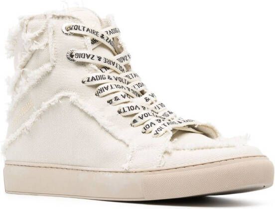 Zadig&Voltaire Flash high-top sneakers Beige