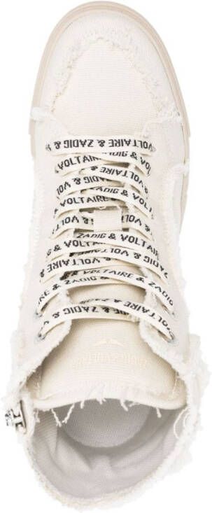 Zadig&Voltaire Flash high-top sneakers Beige