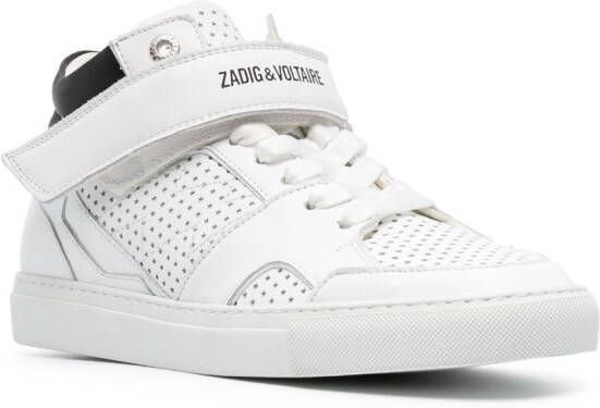 Zadig&Voltaire Flash high-top sneakers Wit