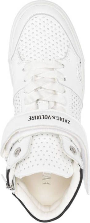 Zadig&Voltaire Flash high-top sneakers Wit